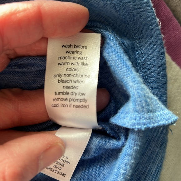 SO baseball tee, blue and grey, XS - Picture 9 of 11